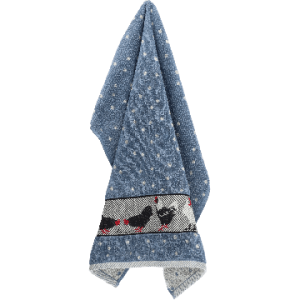 Handdoek - Kippen - Blauw Grijs